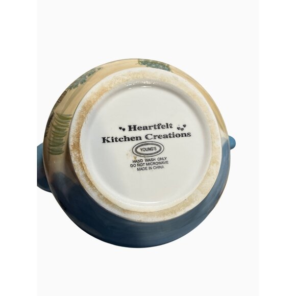 Youngs Heartfelt Kitchen Creations Teapot With Lid  Seaside Nautical Pattern - Picture 14 of 16